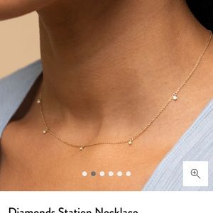 Mejuri Diamonds Station Necklace
